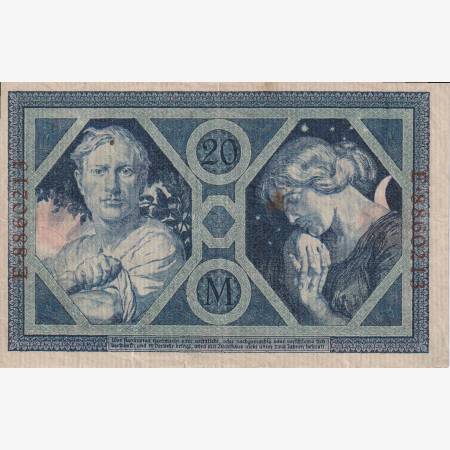 Németország 20 márka 1915. E   P63