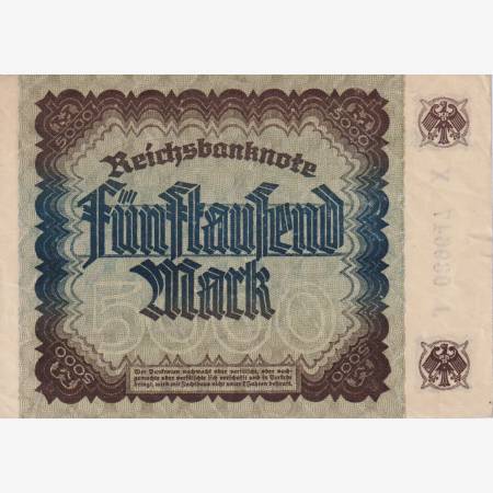 Németország 5.000 márka 1922. J-X   P81