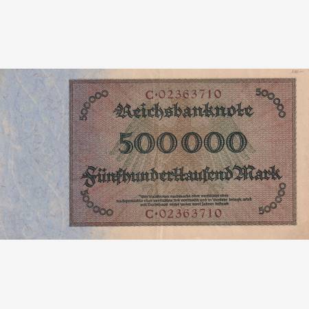 Németország 500.000 márka 1923.    P88