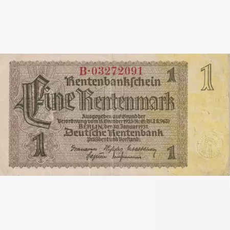 Németország 1 rentenmárka 1948.(1937.1.30.)  P1