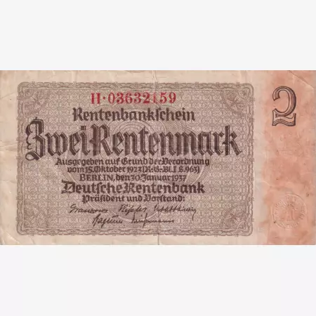 Németország 2 rentenmárka 1948.(1937.1.30.)  P2