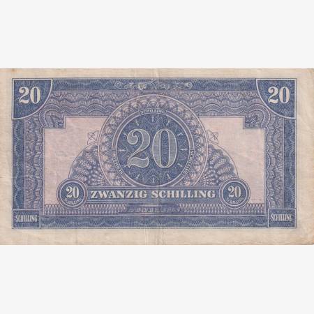 Ausztria 20 schilling 1944.   P107