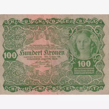 Ausztria 100 kronen 1922.  P77