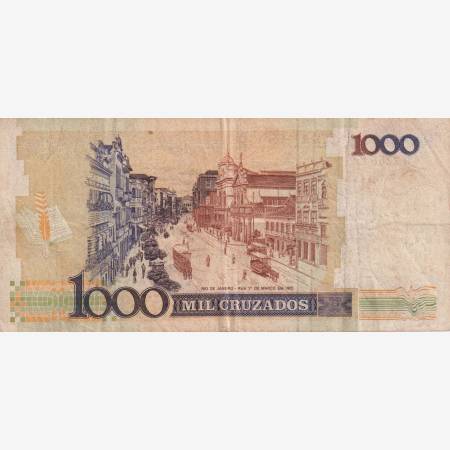 Brazilia 1.000 cruzados 1987-88.  P213