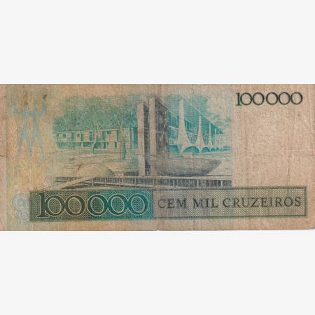 Brazilia 100.000 cruzeiros 1985.  P205