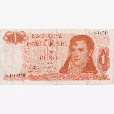 Argentina 1 peso 1974.  P293