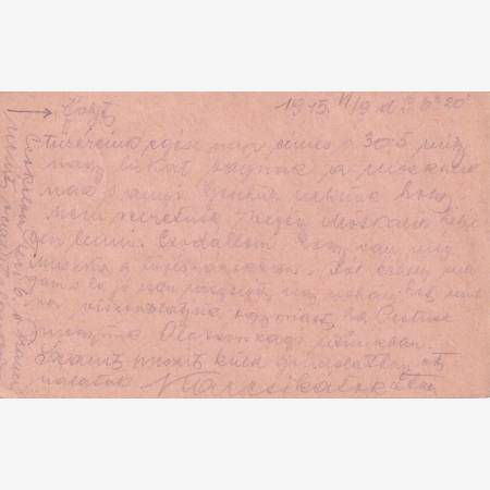 I.Vh.1915. Tábori Postai Levlap. TP. 105  No 23