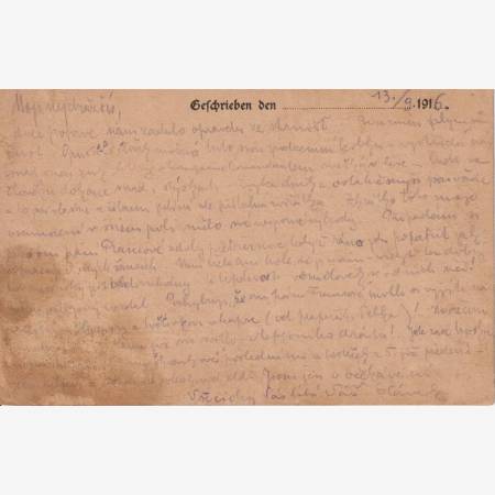 I.Vh.1916. Tábori Postai Levlap. TP. 110  No 45