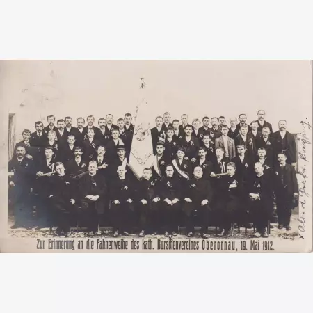 Németország Obernau zászló szentelés 1912.