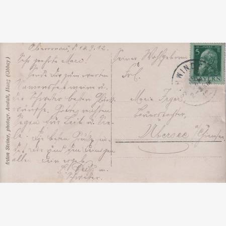Németország Obernau zászló szentelés 1912.