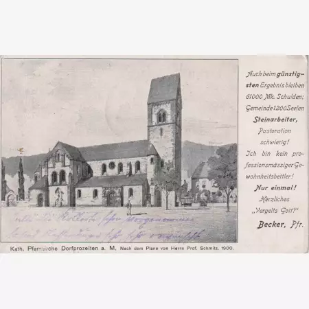 Németország Dorfprozelten plébánia 1900.