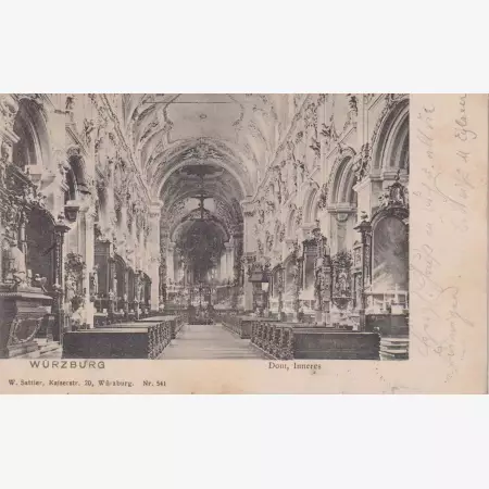 Németország Würzburg dom 1904.