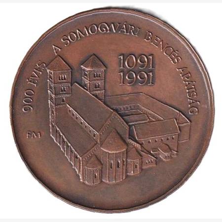 Szent László/900 éves a Somogyvári bencés apátság  Br. 42,5mm