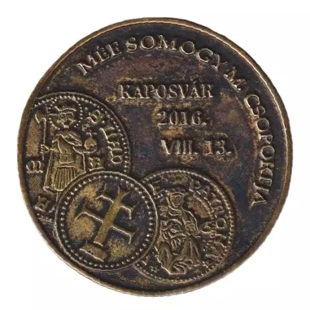 MÉE. Roboz István SOMOGY alapító 2016. Réz önt. 42,5mm