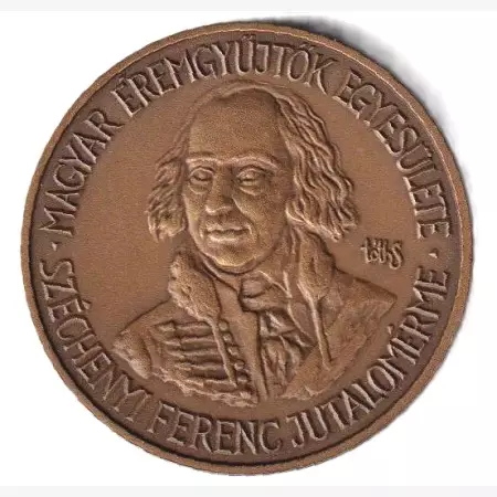 MÉE. Széchenyi Ferenc Jutalomérme Br. 42,5mm