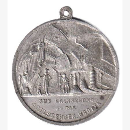 Adelsberg (Postojna) Szlovénia Zink ötv. 41,7mm