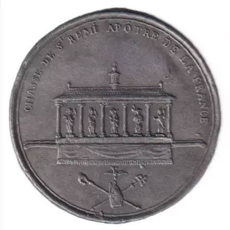 Szent Remig erekjetartója,amelyet az 1849-es kolera járvány ellen Ón 55mm