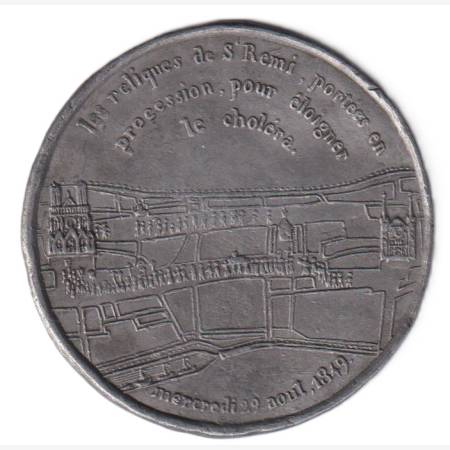 Szent Remig erekjetartója,amelyet az 1849-es kolera járvány ellen Ón 55mm