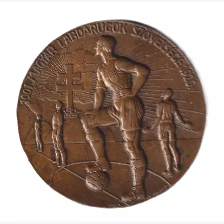 1901.Magyar Labdarúgok Szövetsége 1926. Br. 80mm 174gr. Mannó Miltiades