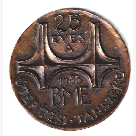 25 éves a BME. Útépítési-Tanszék 1988. Br. 94mm  425gr.