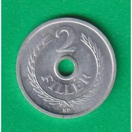 2 Fillér 1952. Alu. 18mm