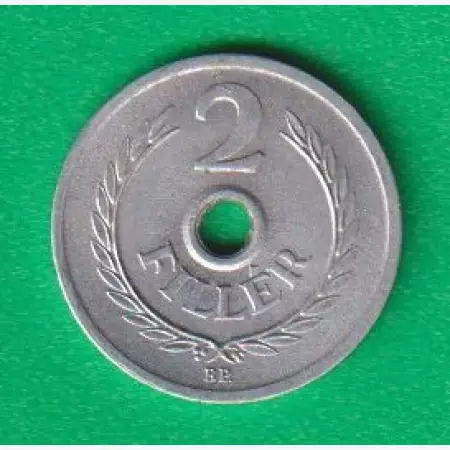 2 Fillér 1957. Alu. 18mm