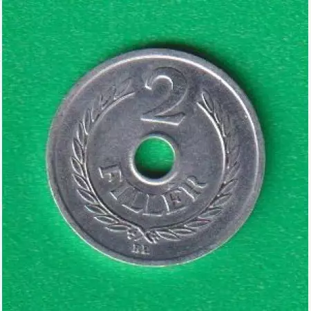 2 Fillér 1960. Alu. 18mm