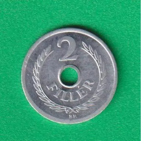 2 Fillér 1963. Alu. 18mm
