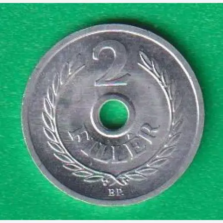 2 Fillér 1972. Alu. 18mm