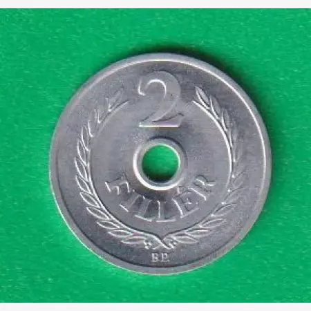 2 Fillér 1975. Alu. 18mm