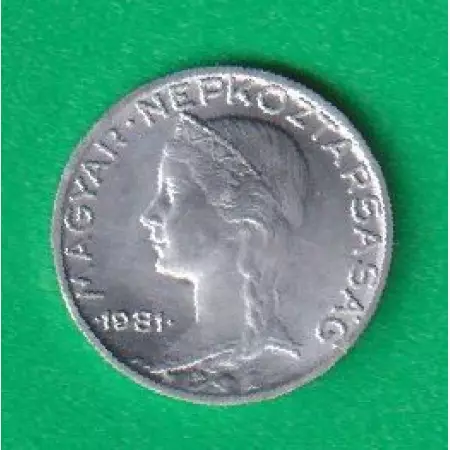 5 Fillér 1981. Alu. 17mm
