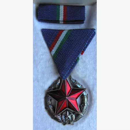 Közbiztonsági Érem ezüst fokozata rendőrség tagjai részére dobozban