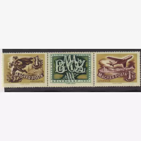 1957. Bélyegnap (30)-L (1568-1569)** összefüggő csík