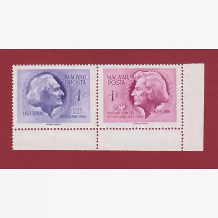 1956. Bélyegnap (29.)  (1540-1541 Tny)** Chopin haján folt