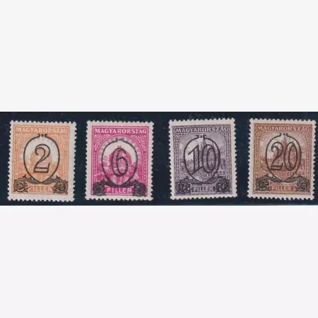 1931. Kisegítő bélyegek I. (501-504)** B14-14 1/4