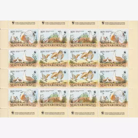 1994. Veszélyeztetett Állatok (4235-4238)** kisív
