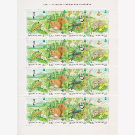 1995. A Természetvédelem Éve (4295-4298)** kisív