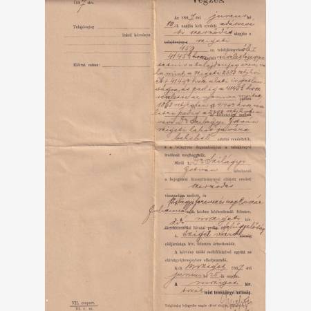 1887.Tulajdonjog bekebelezési végzés