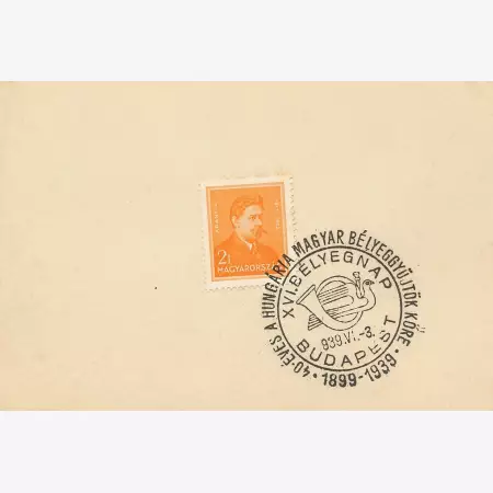 1939. 40 éves a Hungária Bélyeggyűjtők köre lapon