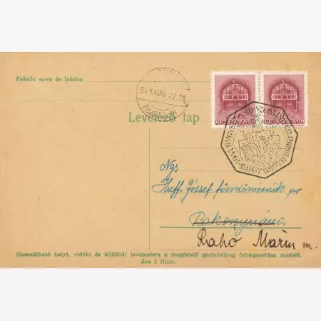 1941.Szt.István napja Nagybánya levelezőlapon