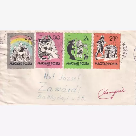 1960. Futott boriték British & Foreign Mails