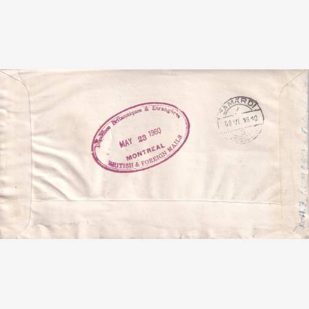 1960. Futott boriték British & Foreign Mails