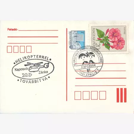 1981. Orsz. Ifjusági bélyegkiállítás Kaposvár lapon