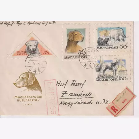1957. Futott boríték