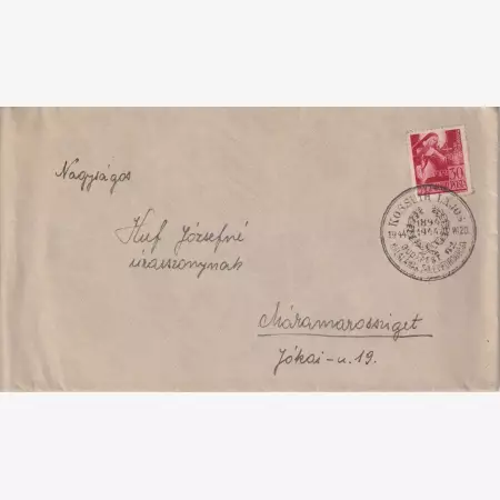 1944. Kossuth Lajos halálának 50. évford. Futott boríték