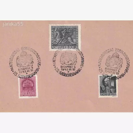 1943. MO. kormányzójának 75. születésnapja