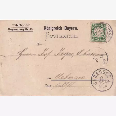 1908. Német levelezőlap