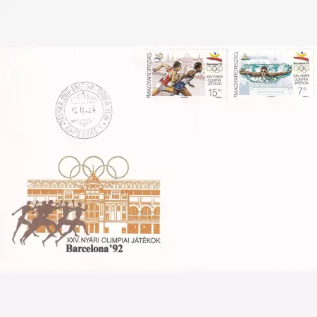 1992. XXV.,Nyári Olimpia Barcelona FDC