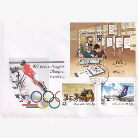 1995. 100 éves a NOB. 68.Bélyegnap FDC