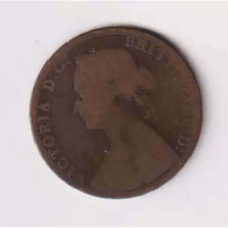 Anglia half penny 1874. Br.